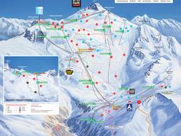 Pistenplan Hintertuxer Gletscher