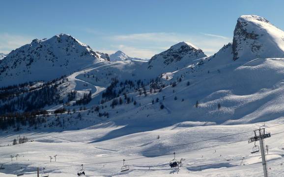 Skifahren bei Saint-Chaffrey