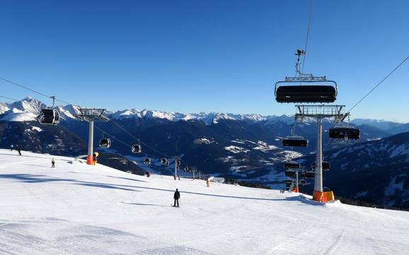 Skigebiete für Anfänger in der Dolomitenregion Kronplatz – Anfänger Kronplatz (Plan de Corones)