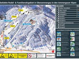 Pistenplan Kolbensattel – Oberammergau