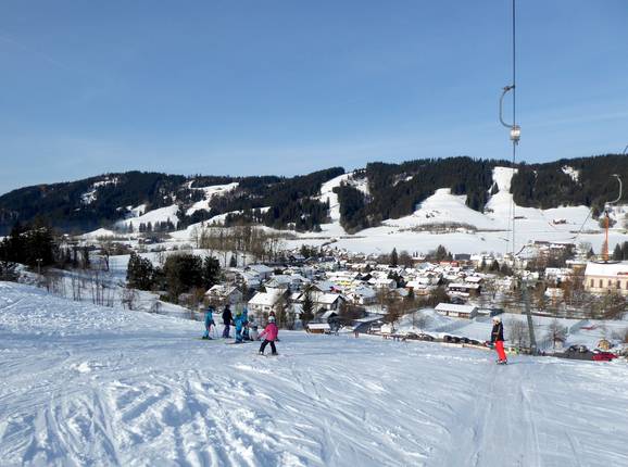 Blick vom Skihang auf Weitnau