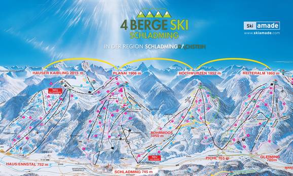 Schladming – Planai/Hochwurzen/Hauser Kaibling/Reiteralm (4-Berge-Skischaukel)