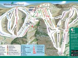 Pistenplan Wintergreen Resort