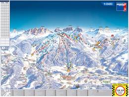 Pistenplan Kronplatz (Plan de Corones)