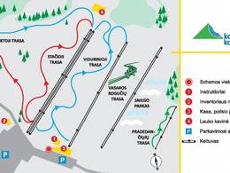 Pistenplan Kalitos Kalnas – Anykščiai