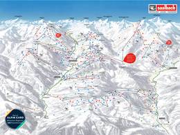 Pistenplan Saalbach Hinterglemm Leogang Fieberbrunn (Skicircus)