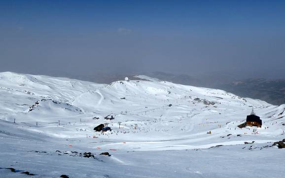 Andalusien: Größe der Skigebiete – Größe Sierra Nevada – Pradollano