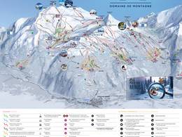 Pistenplan Les Arcs/Peisey-Vallandry (Paradiski)