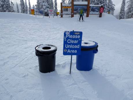 Selkirk Mountains: Sauberkeit der Skigebiete – Sauberkeit Whitewater – Nelson