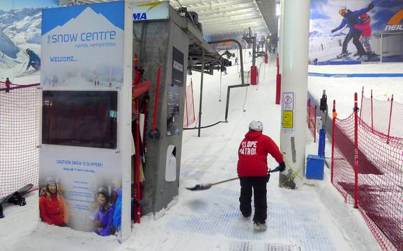 Ostengland: Freundlichkeit der Skigebiete – Freundlichkeit The Snow Centre – Hemel Hempstead